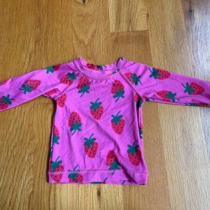 Hanna Andersson Strawberry Rash Guard